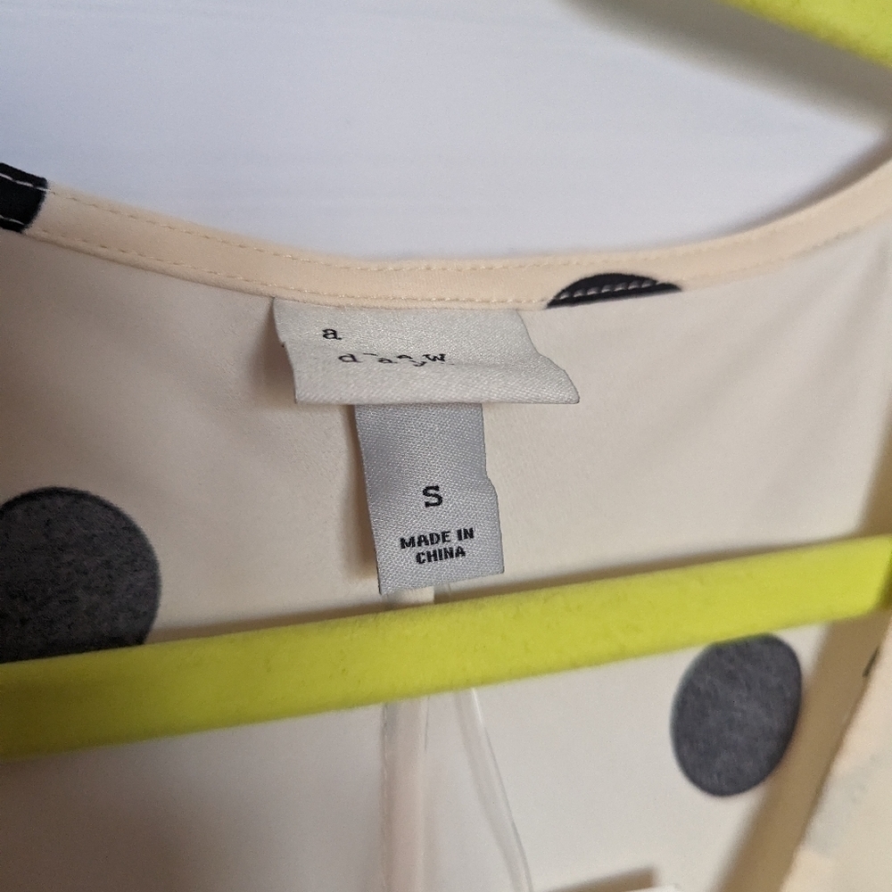 NWT A New Day Beige Dot High Low Dress S, L - Picture 4 of 5